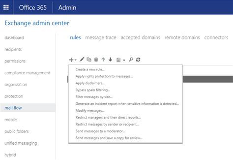 exchange online transport rules|Import & Export Transport rules in 365 Exchange – 7 .